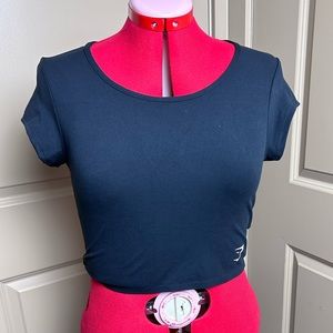 Never worn gymshark black baby tee